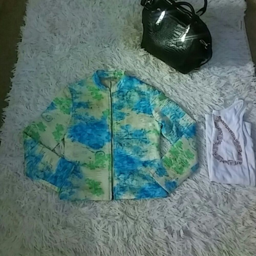 Floral printed jacket 